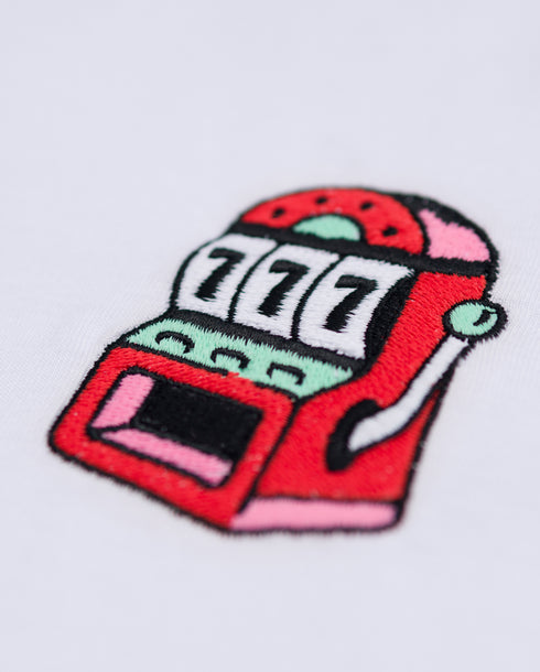 Slot Machine Embroidered Classic Organic T-Shirt