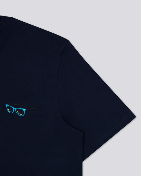 Sunglasses Embroidered Classic Organic T-Shirt