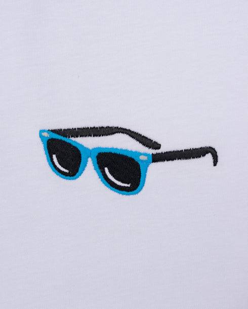 Sunglasses Embroidered Classic Organic T-Shirt