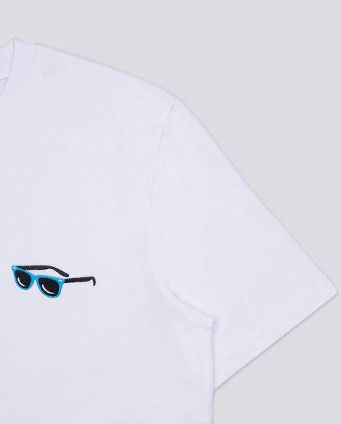 Sunglasses Embroidered Classic Organic T-Shirt