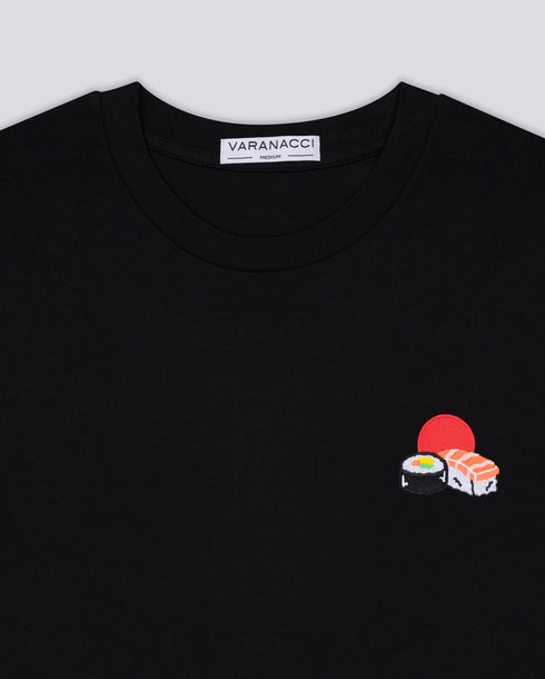 Sushi / Sun Embroidered Classic Organic T-Shirt