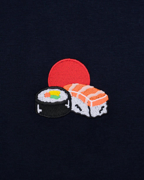 Sushi / Sun Embroidered Classic Organic T-Shirt