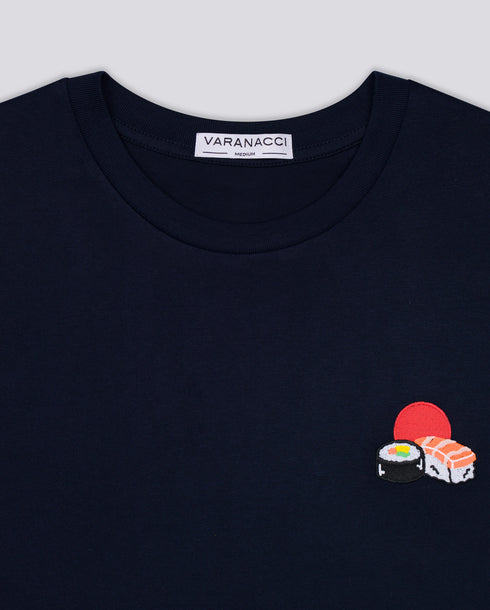Sushi / Sun Embroidered Classic Organic T-Shirt