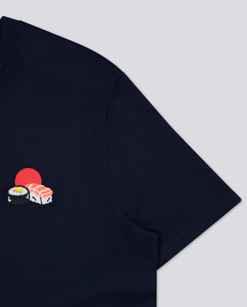Sushi / Sun Embroidered Classic Organic T-Shirt