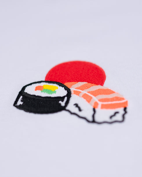 Sushi / Sun Embroidered Classic Organic T-Shirt