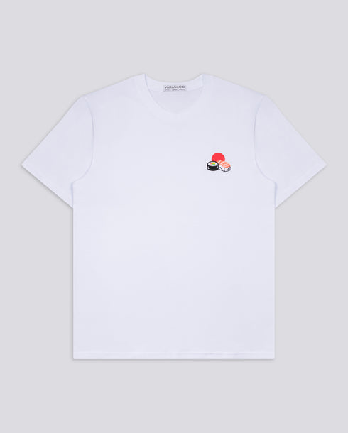 Sushi / Sun Embroidered Classic Organic T-Shirt