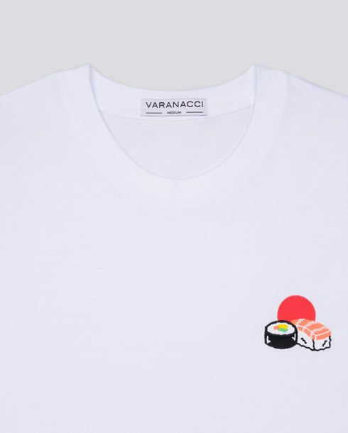 Sushi / Sun Embroidered Classic Organic T-Shirt