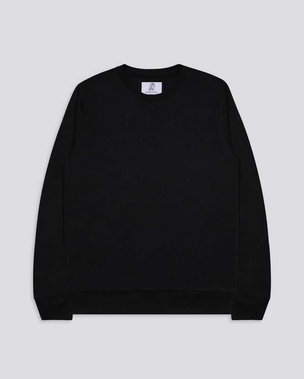Varanacci Plain Blended Organic Sweatshirt - Black