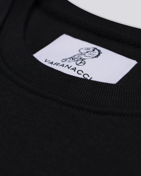 Varanacci Plain Blended Organic Sweatshirt - Black