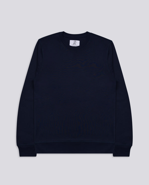 Varanacci Plain Blended Organic Sweatshirt - French Navy