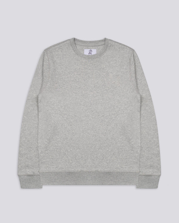 Varanacci Plain Blended Organic Sweatshirt - Heather Grey