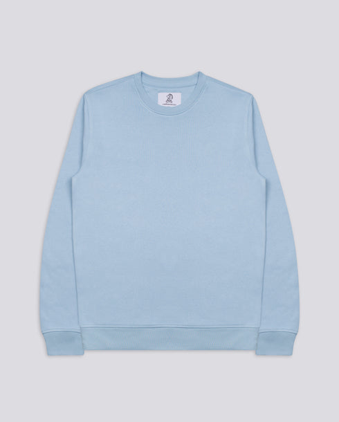 Varanacci Plain Blended Organic Sweatshirt - Sky Blue