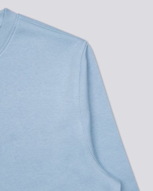 Varanacci Plain Blended Organic Sweatshirt - Sky Blue