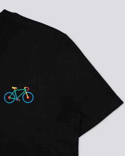 Multi Bike Embroidered Classic Organic T-Shirt