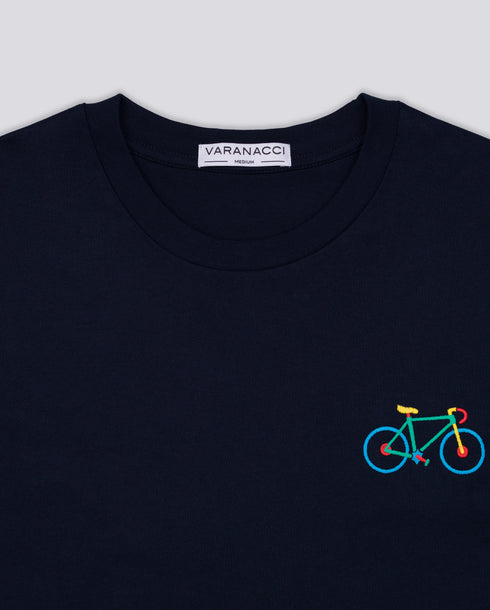 Multi Bike Embroidered Classic Organic T-Shirt