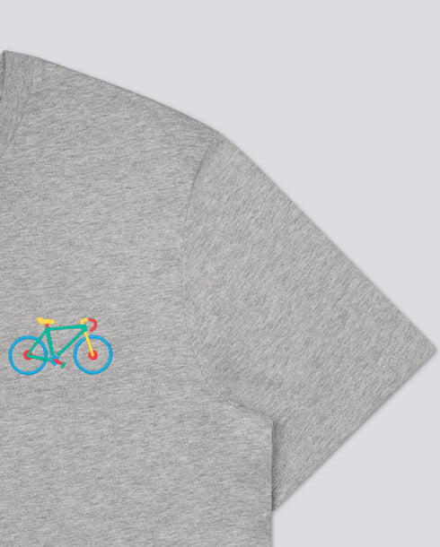 Multi Bike Embroidered Classic Organic T-Shirt