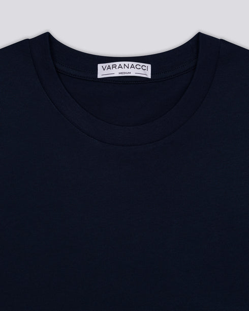 Varanacci Plain Classic Organic T-Shirt - French Navy