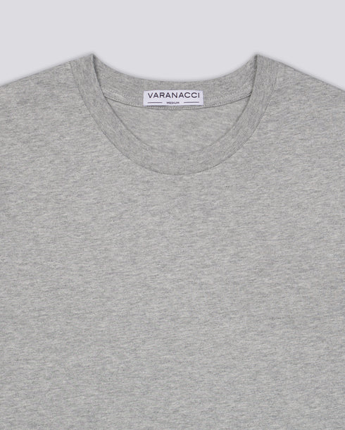 Varanacci Plain Classic Organic T-Shirt - Heather Grey