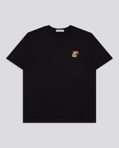 Tiger Head Embroidered Classic Organic T-Shirt