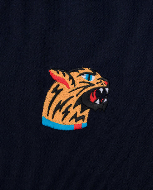 Tiger Head Embroidered Classic Organic T-Shirt