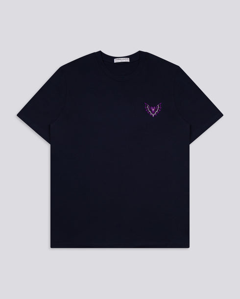 Vintage Bat Embroidered Classic Organic T-Shirt