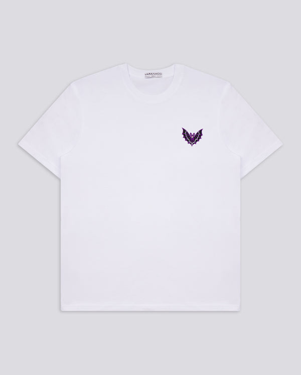 Vintage Bat Embroidered Classic Organic T-Shirt
