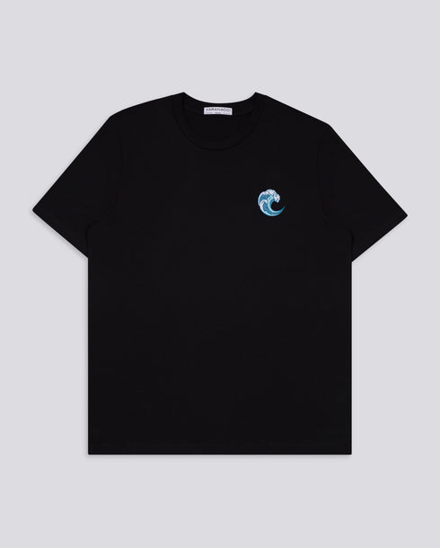 Wave Embroidered Classic Organic T-Shirt