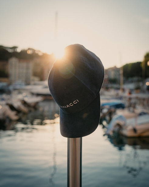 Varanacci Logo Cord Baseball Cap - French Navy